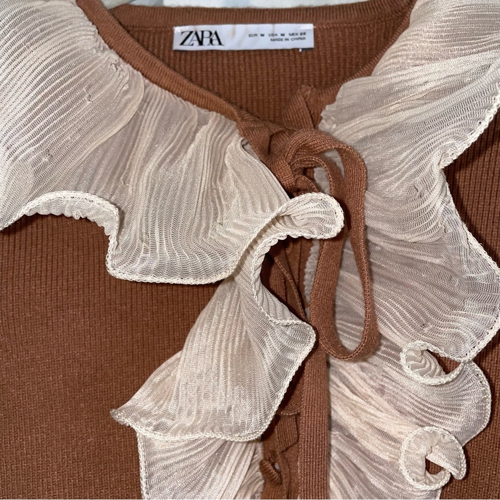Zara ruffle top size medium - Picture 2 of 3
